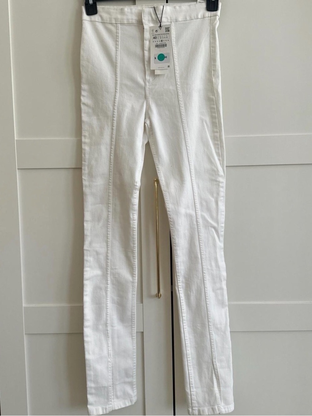 Zara White Skinny Jeans - Size: 40 - Brand New